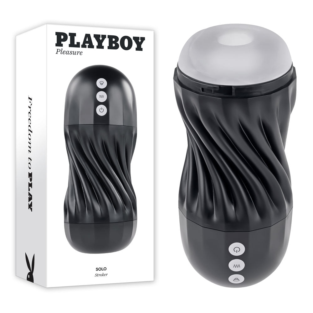 Playboy Pleasure SOLO - USB Rechargeable Vibrating and Sucking Stroker Playboy Pleasure